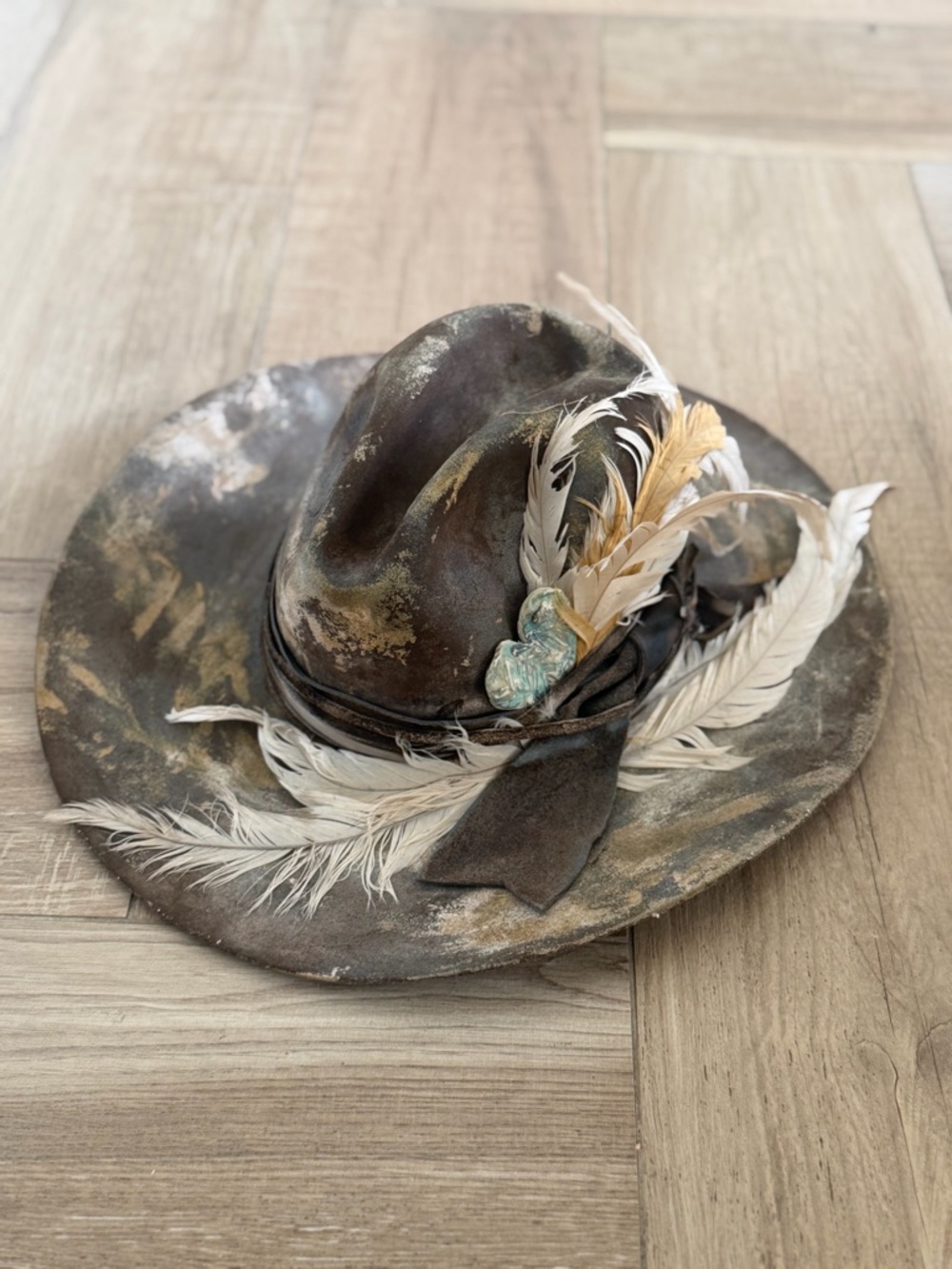 Custom Distressed Stetson Cowboy Hat